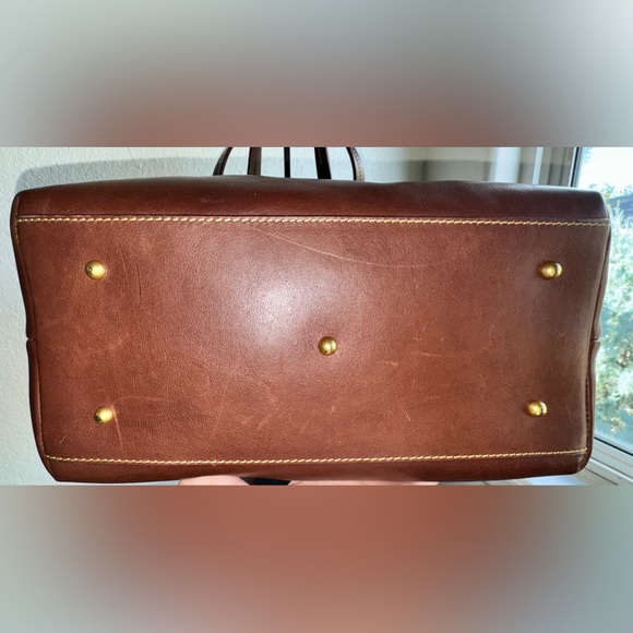 Dooney & Bourke Florentine Large Zip Barlow Tote - Chestnut In Color - Picture 3 of 15